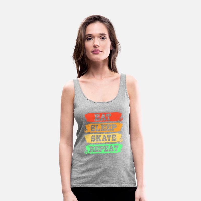 Eat Sleep Skate Repeat Retro Skateboard Longboard