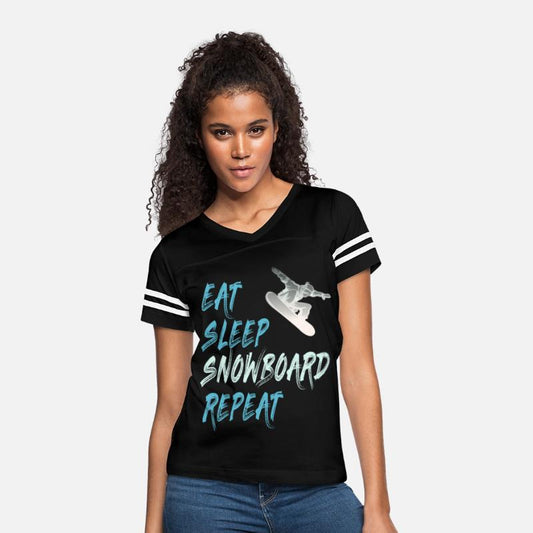 eat sleep snowboard repeat winter sports gift