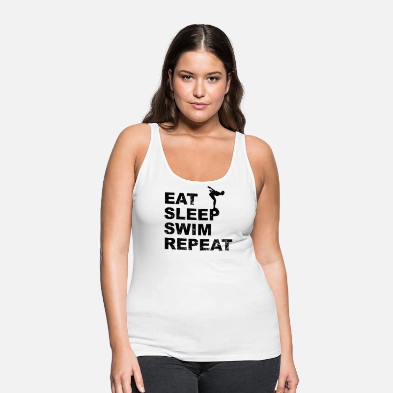 Eat sleep swim repeat with a swimmer