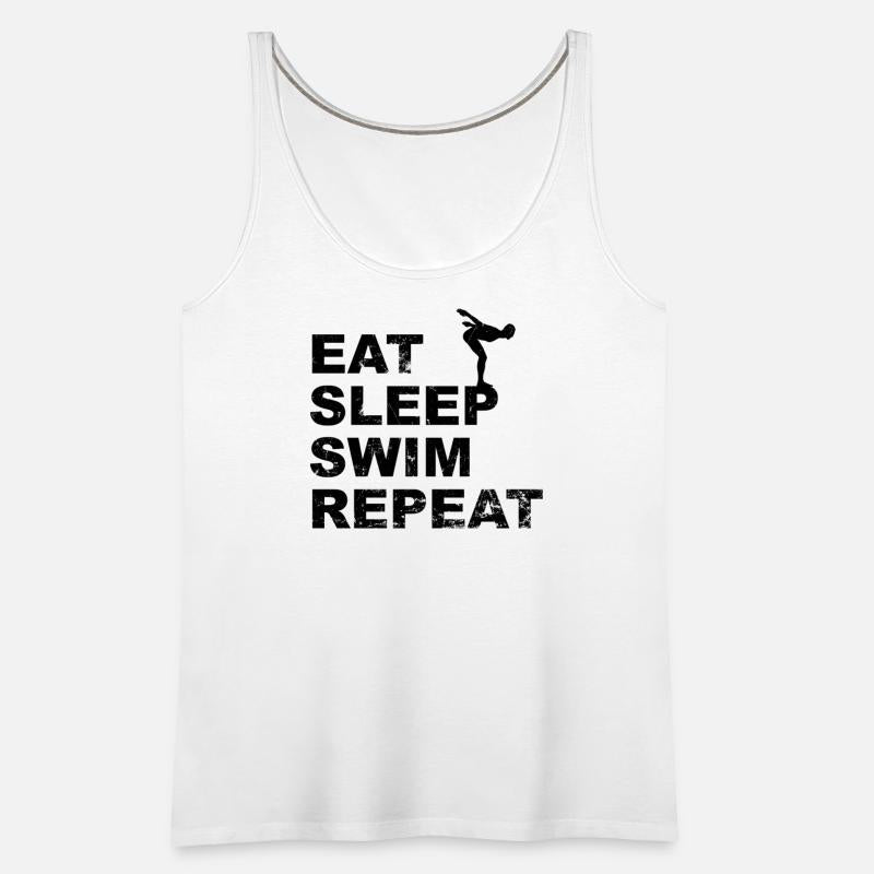 Eat sleep swim repeat with a swimmer