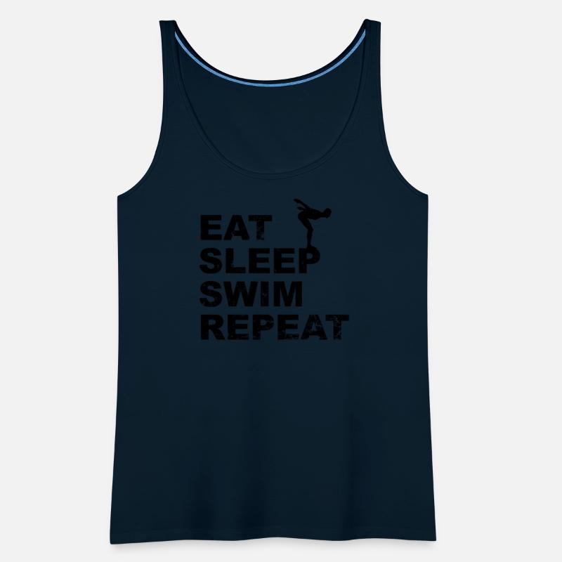 Eat sleep swim repeat with a swimmer