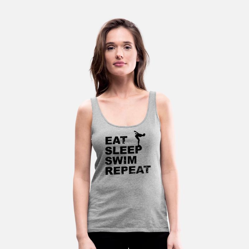 Eat sleep swim repeat with a swimmer