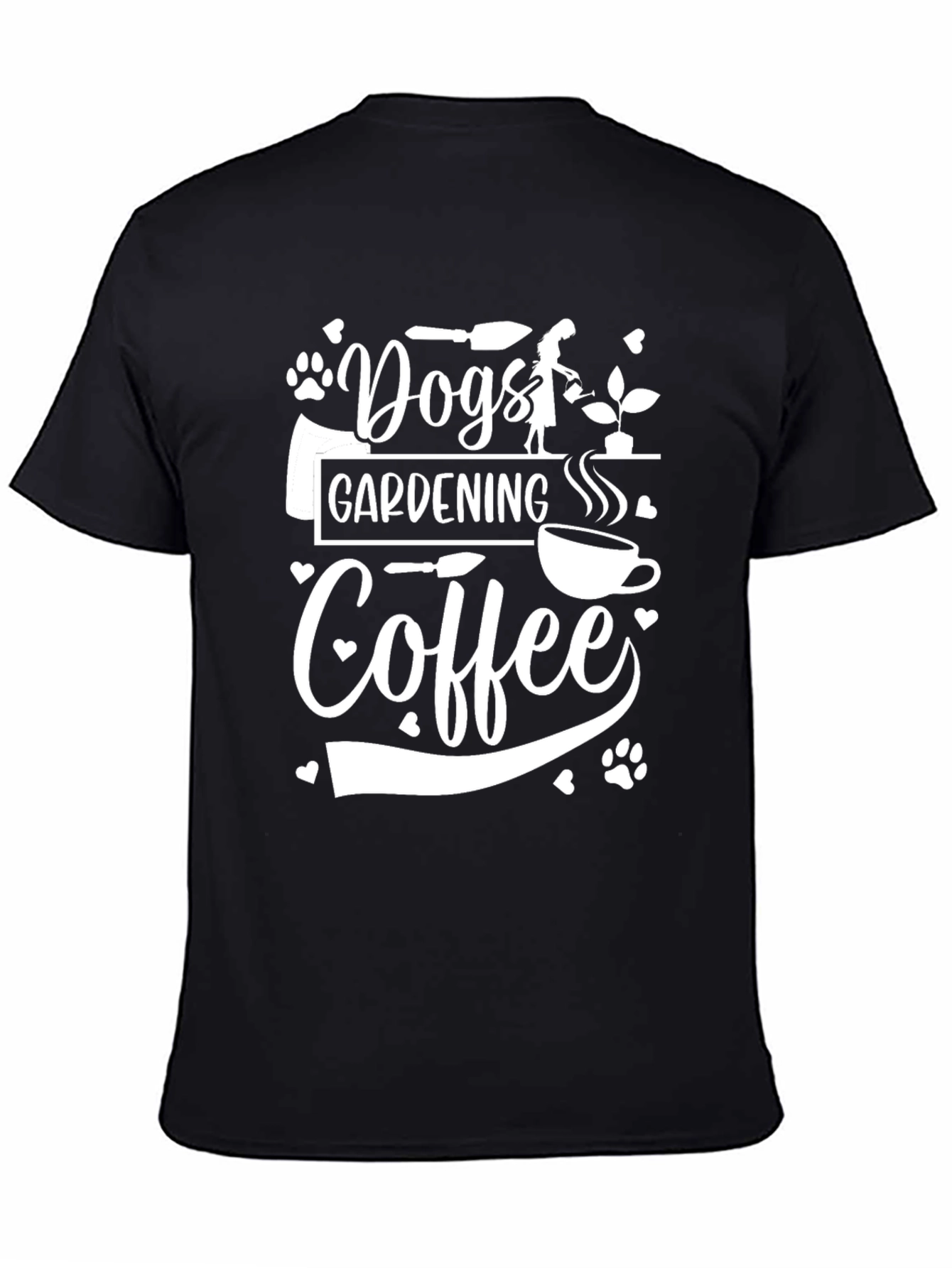Dogs Gardening Coffee T-Shirt