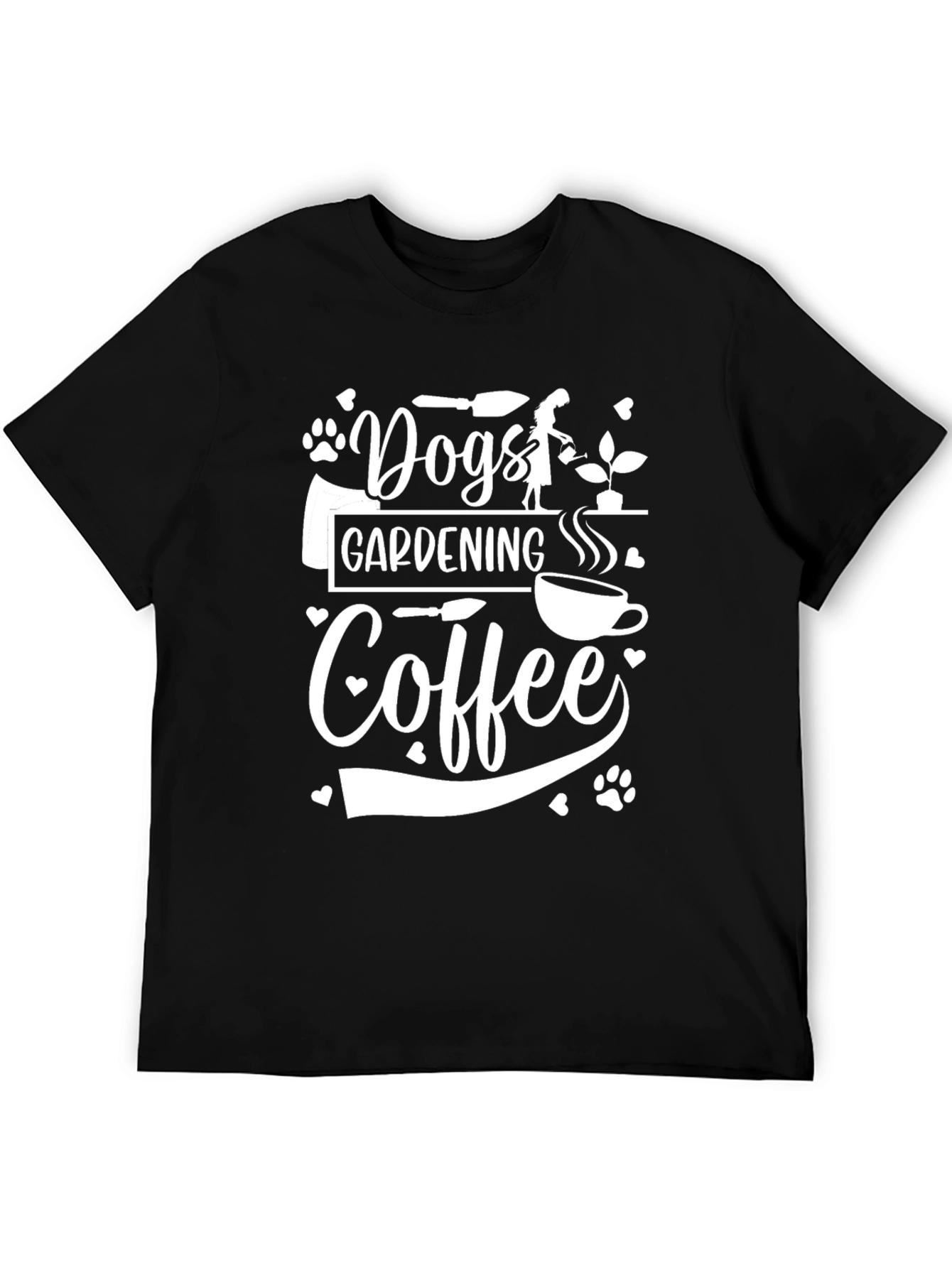 Dogs Gardening Coffee T-Shirt