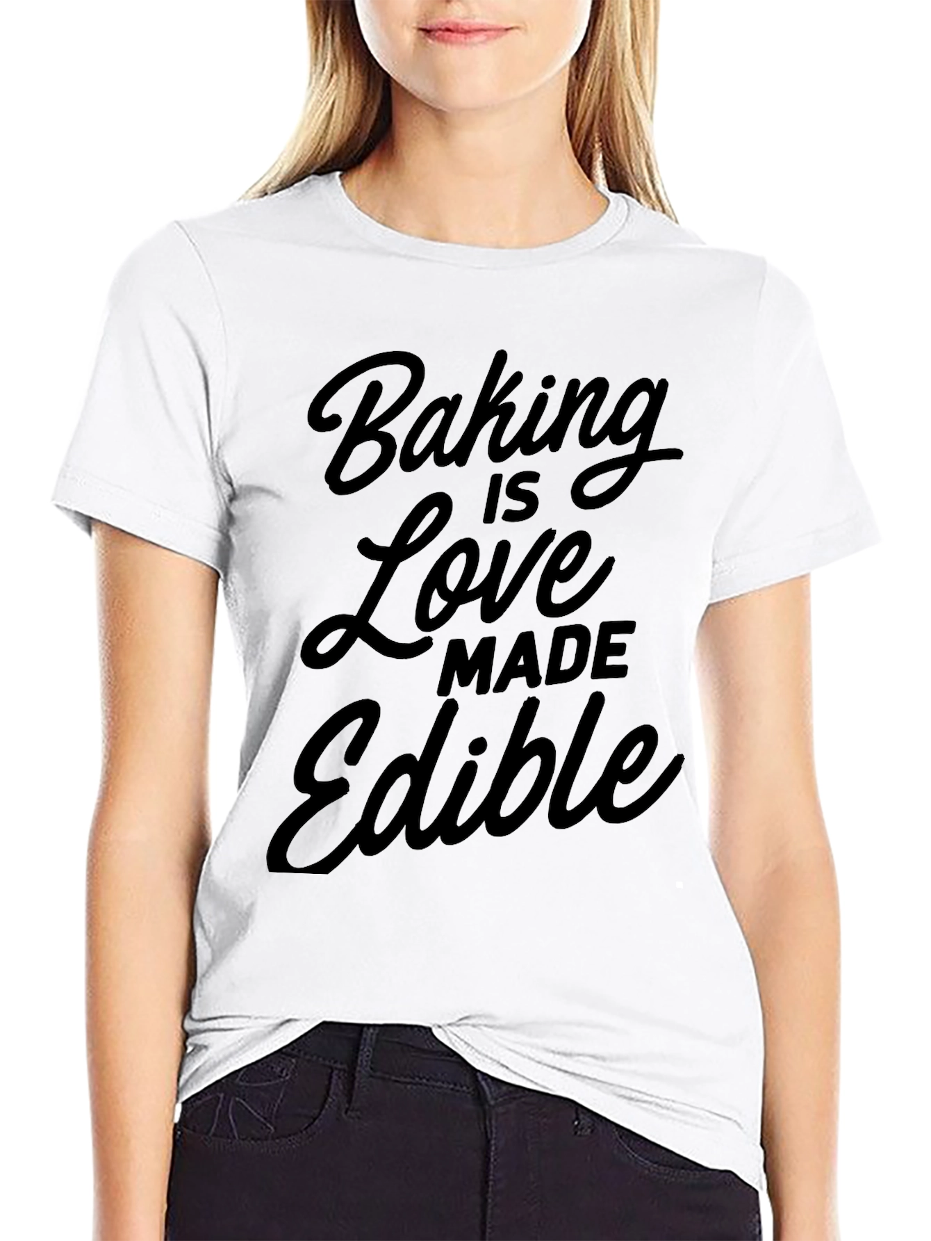 Baking is Love Made Edible Graphic T-Shirt
