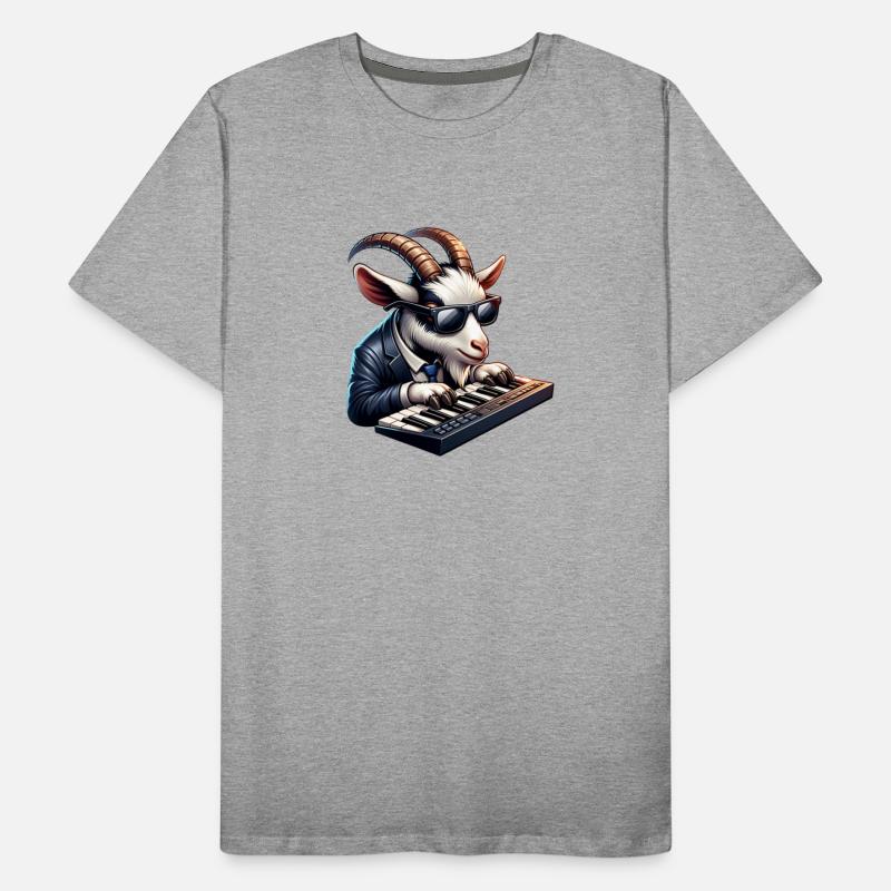 Electro Goat Musician Farm Keyboard Design