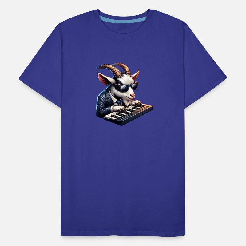 Electro Goat Musician Farm Keyboard Design