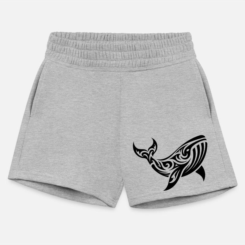 Elegant Giant Whale Tribal Tattoo Style