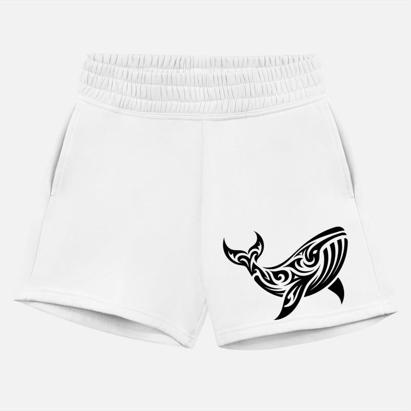 Elegant Giant Whale Tribal Tattoo Style