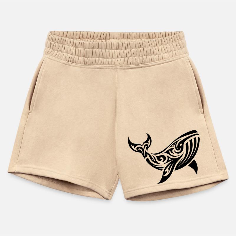 Elegant Giant Whale Tribal Tattoo Style