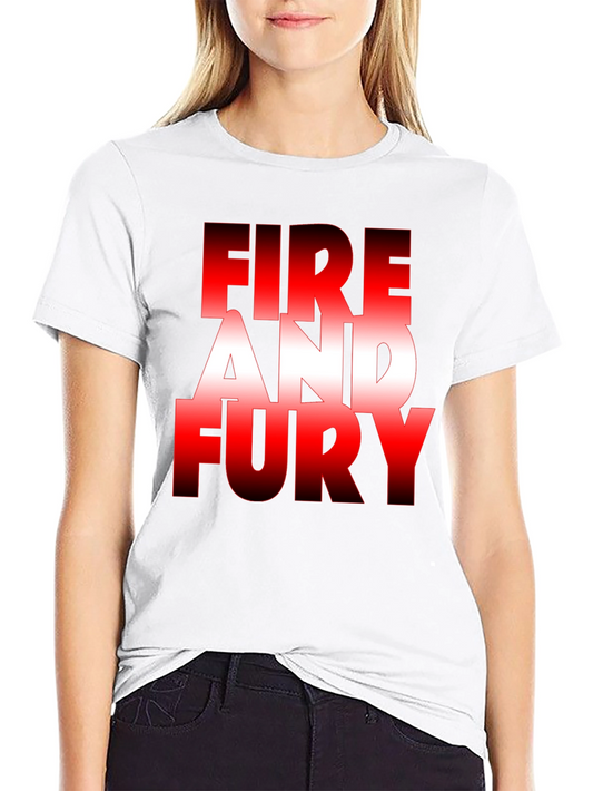 Fire and Fury Graphic Tee - Bold Statement T-Shirt