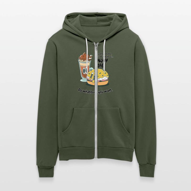 Enjoy Life with burger and drink