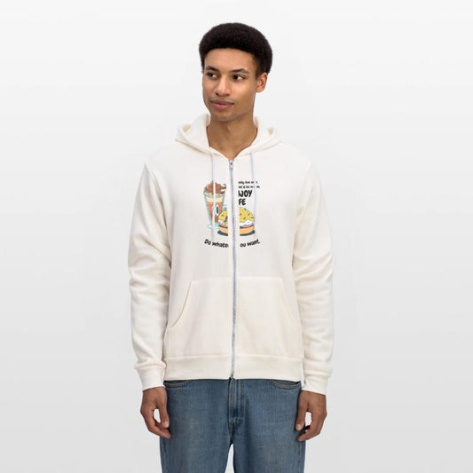 Enjoy Life with burger and drink