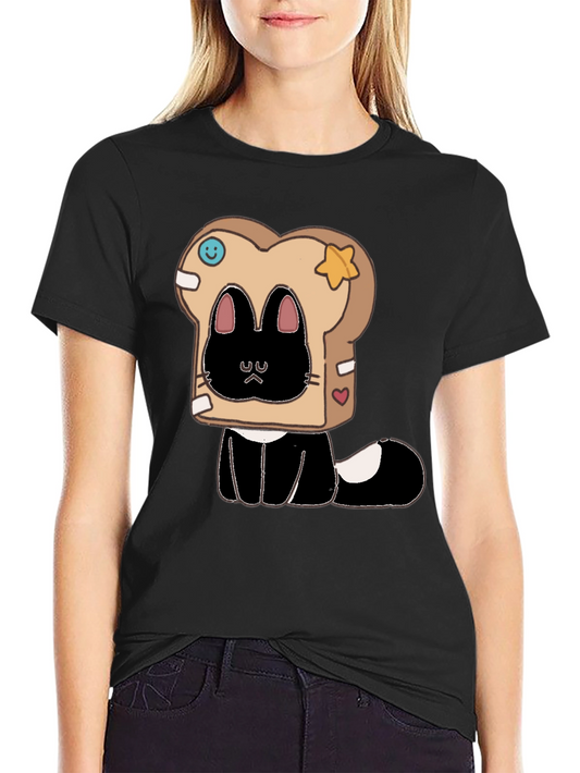 Cute Cat in Toast T-Shirt