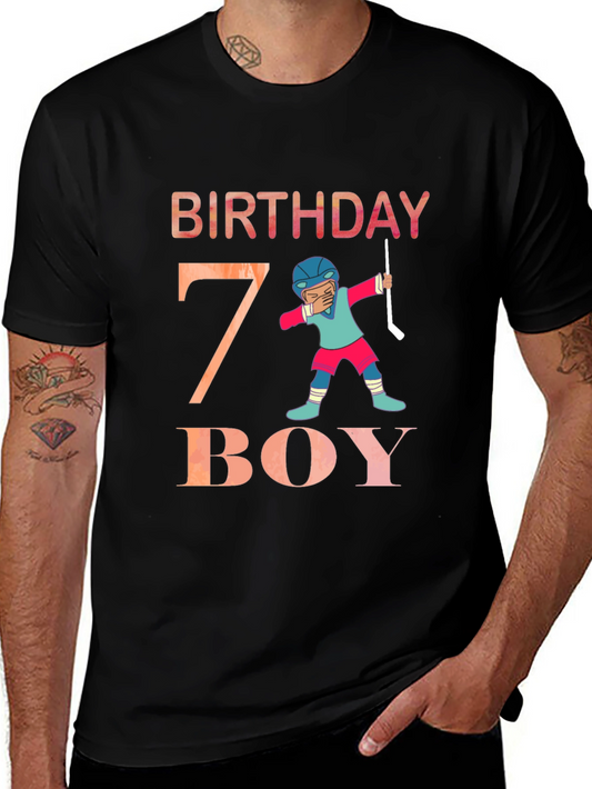 Birthday Boy 7 Hockey T-Shirt