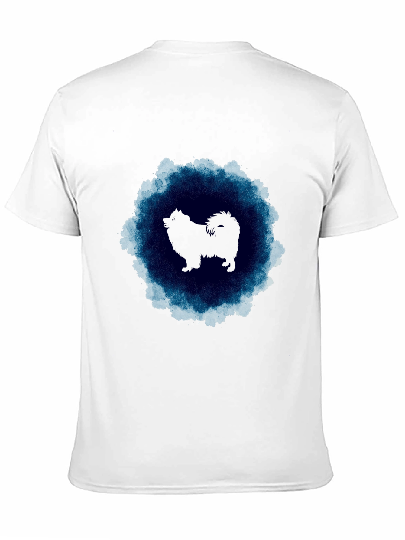 Dog Silhouette Graphic Black T-Shirt