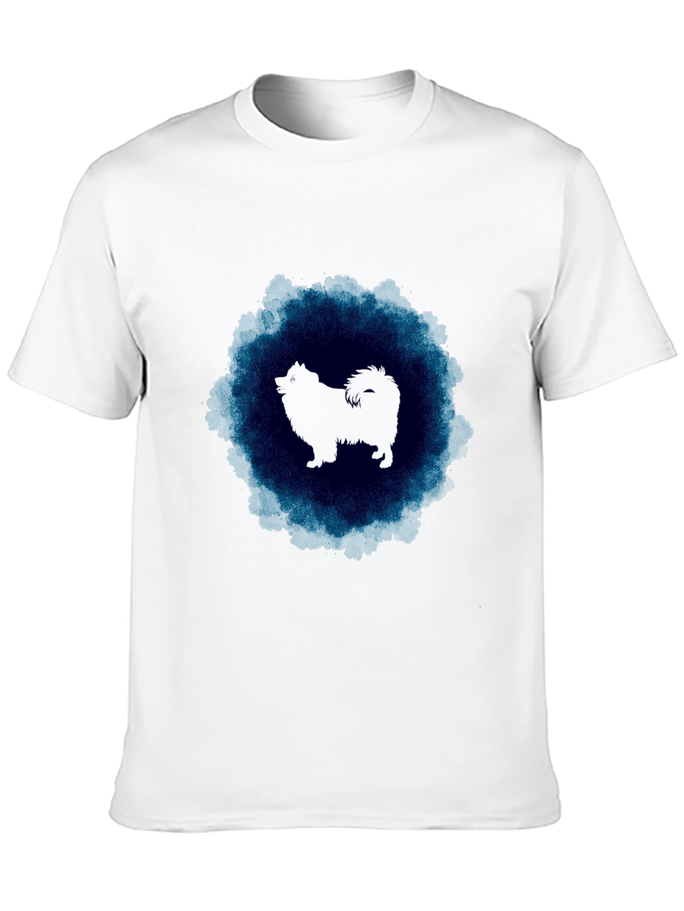 Dog Silhouette Graphic Black T-Shirt