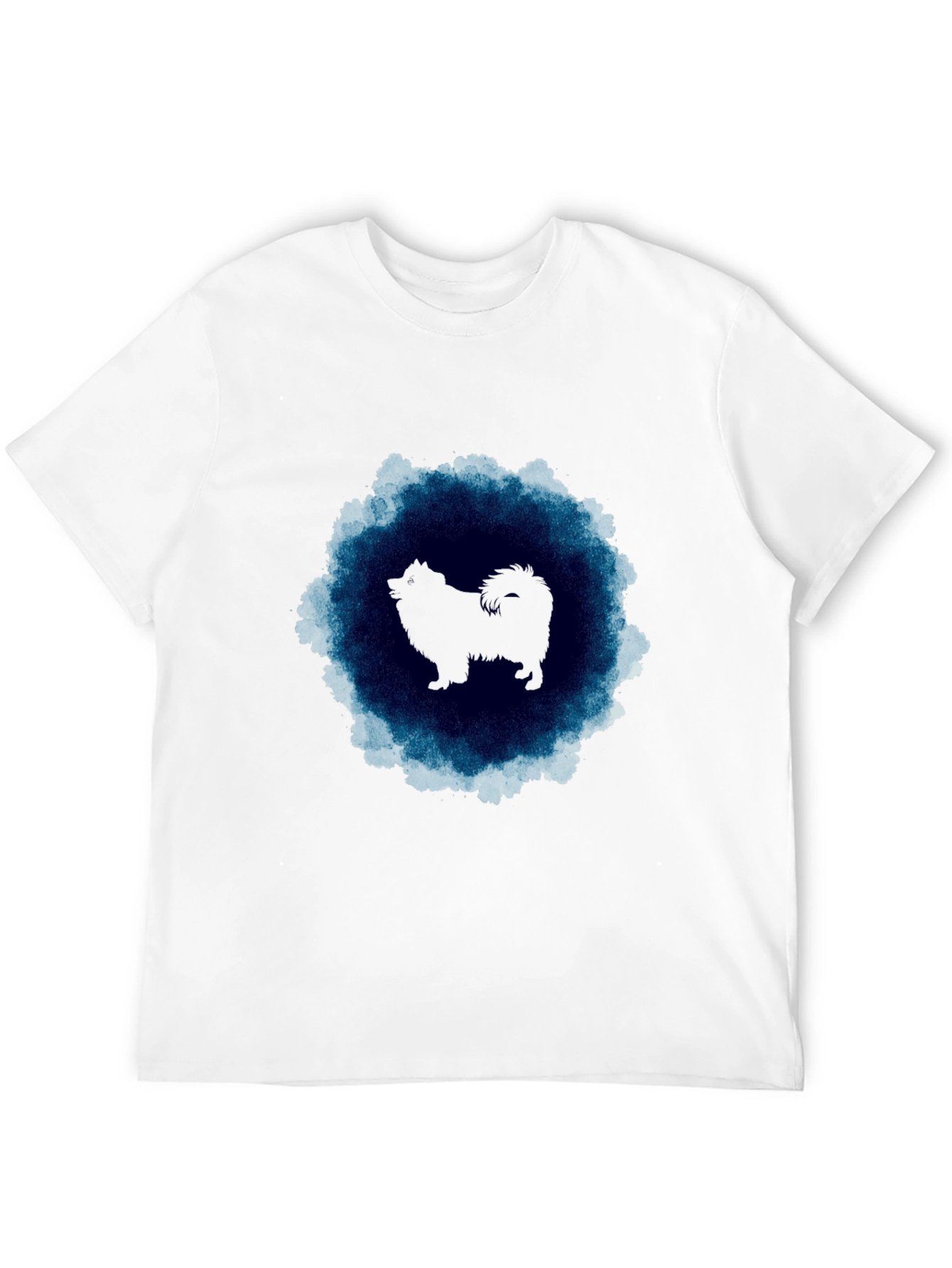 Dog Silhouette Graphic Black T-Shirt
