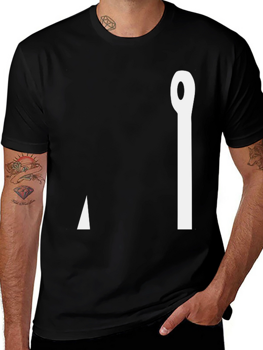 Abstract Graphic Print Tee - Modern Casual Style