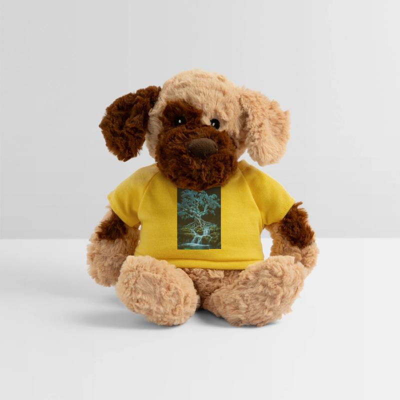 Ethereal Moonlit Waterfall Tree