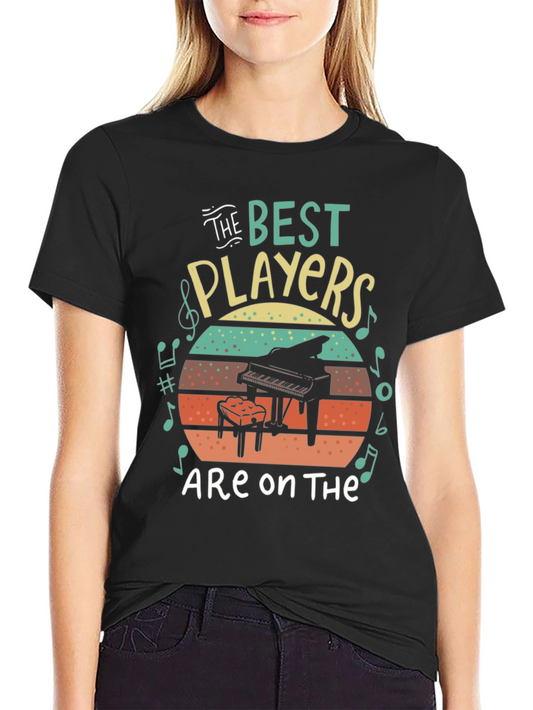 The Best Players Piano Graphic T-Shirt