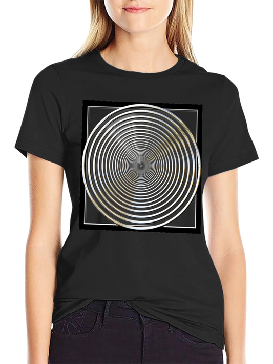 Hypnotic Spiral Graphic T-Shirt - Mens Black Tee