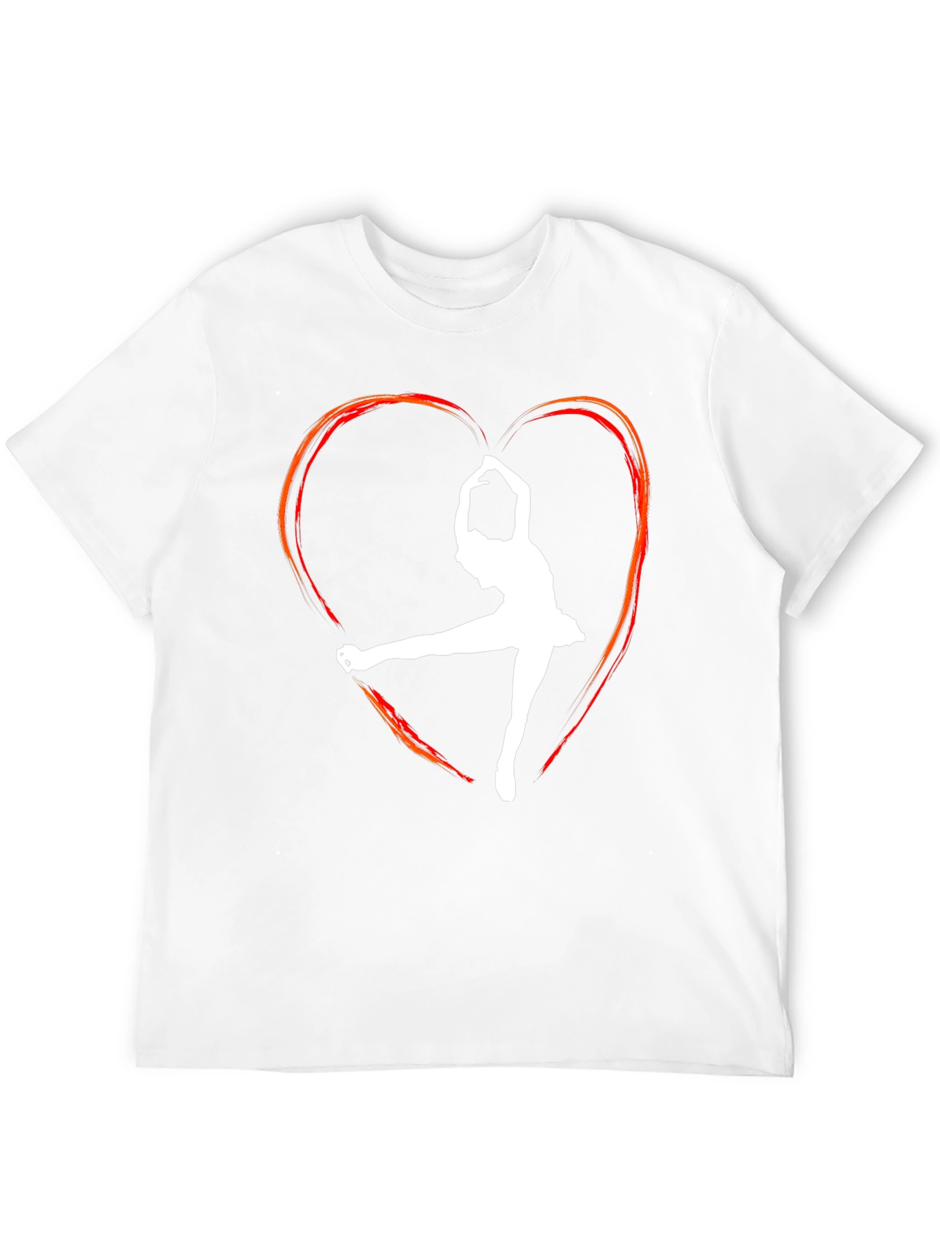 Skater Heart Graphic T-Shirt - Black