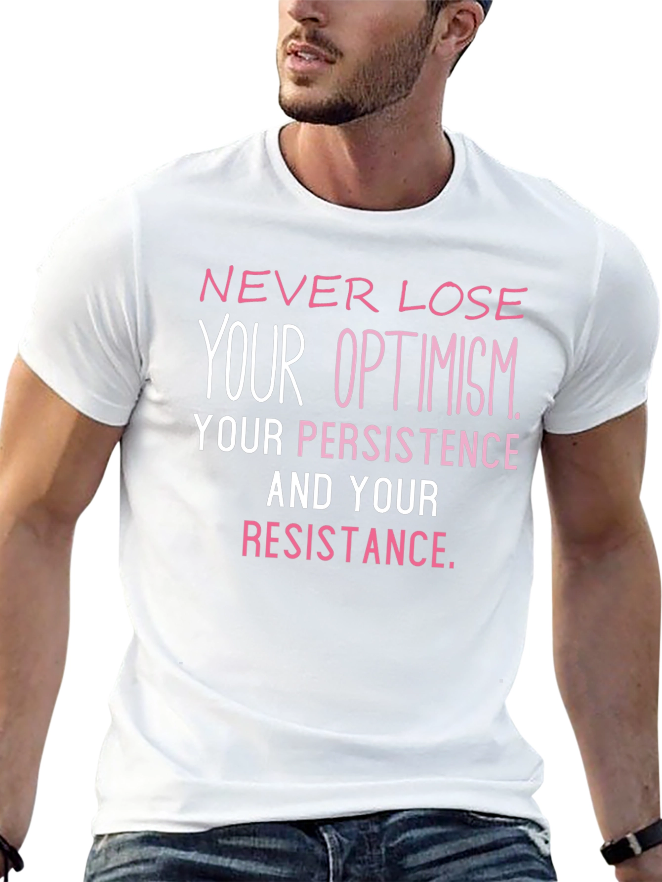 Optimism Persistence Resistance Graphic Tee