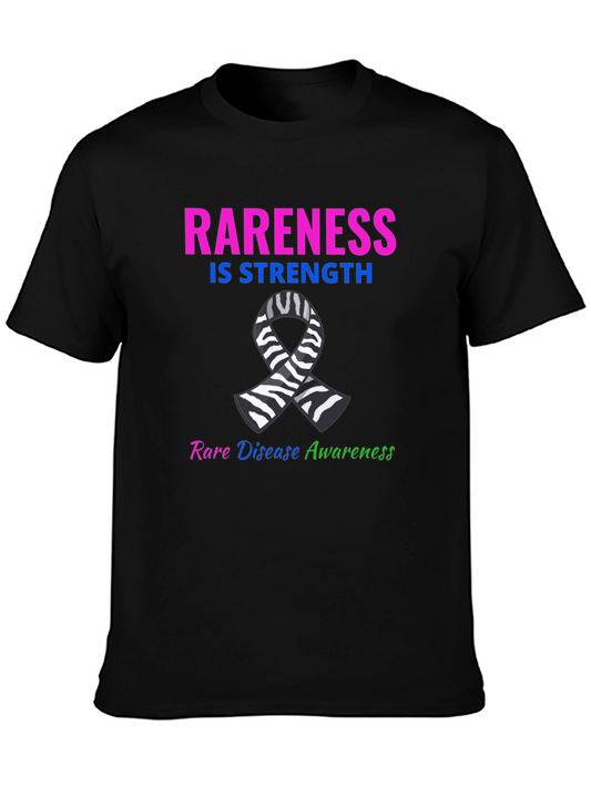 Rare Disease Awareness Zebra Ribbon T-Shirt