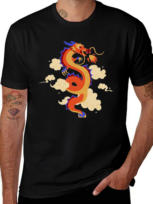 Dragon Cloud Graphic Tee - Unique Design