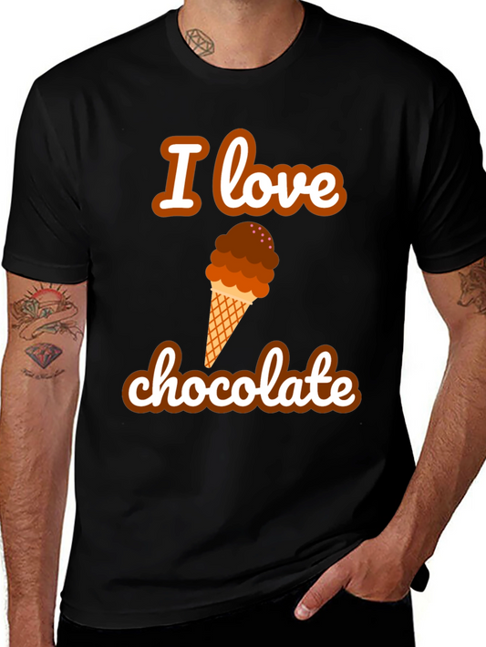 I Love Chocolate Ice Cream T-Shirt