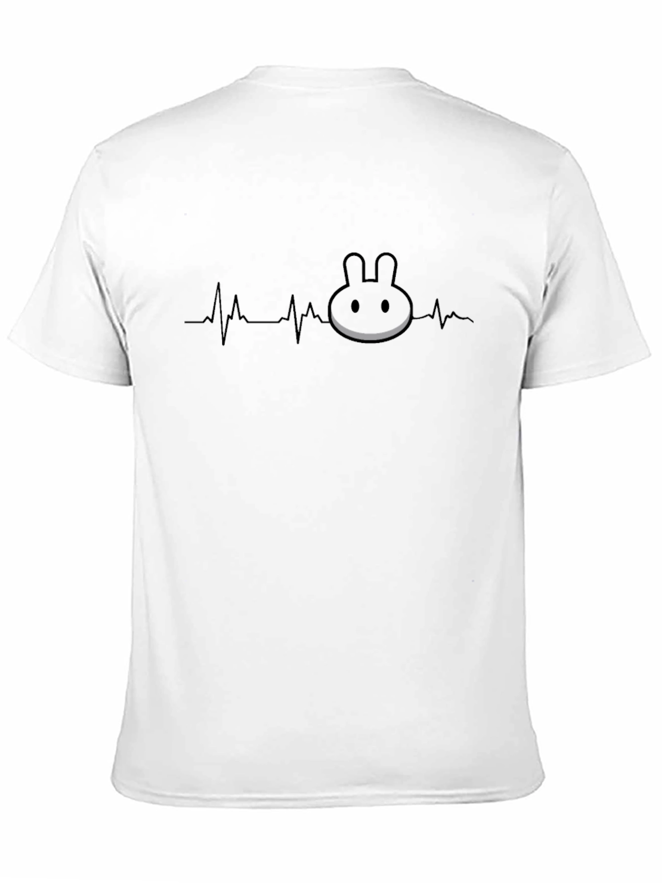 Heartbeat Oreo Bunny Black T-Shirt