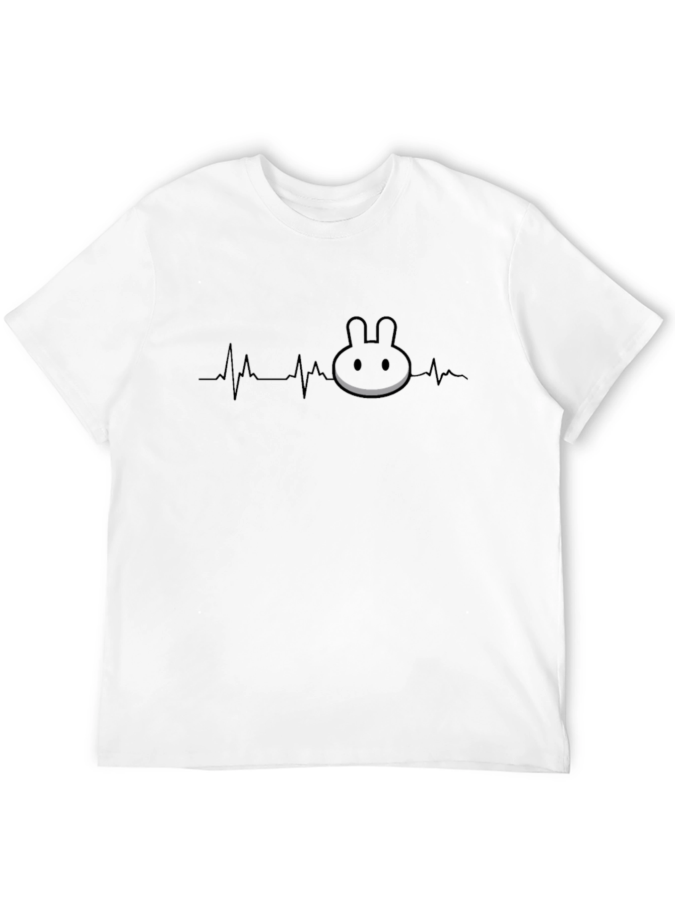Heartbeat Oreo Bunny Black T-Shirt