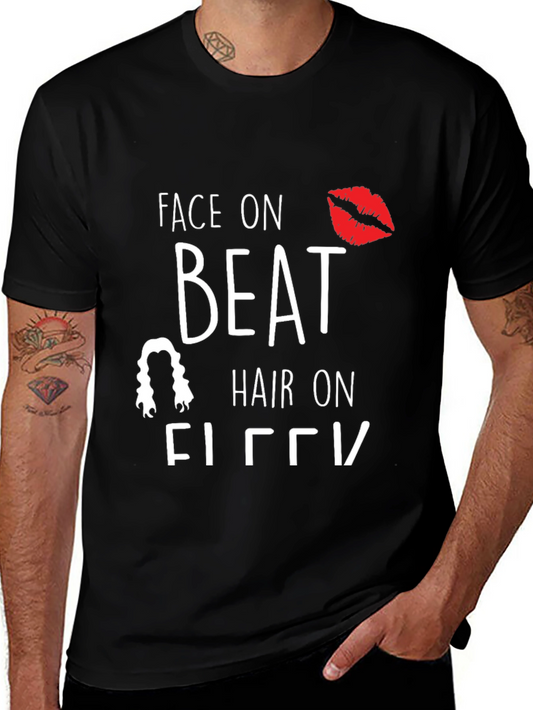 Face On Beat Hair On Fleek Graphic Tee