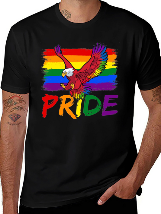 Pride Eagle T-Shirt - Rainbow LGBT Graphic Tee