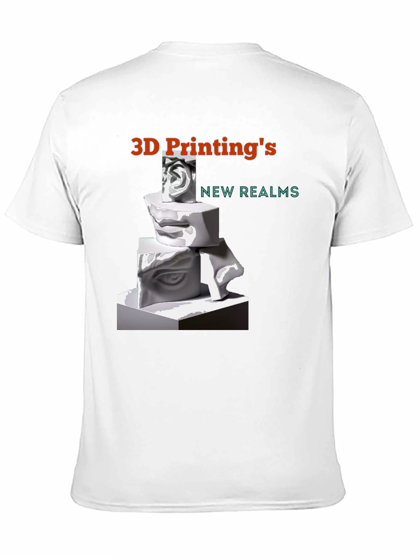 3D Printings New Realms Black T-Shirt