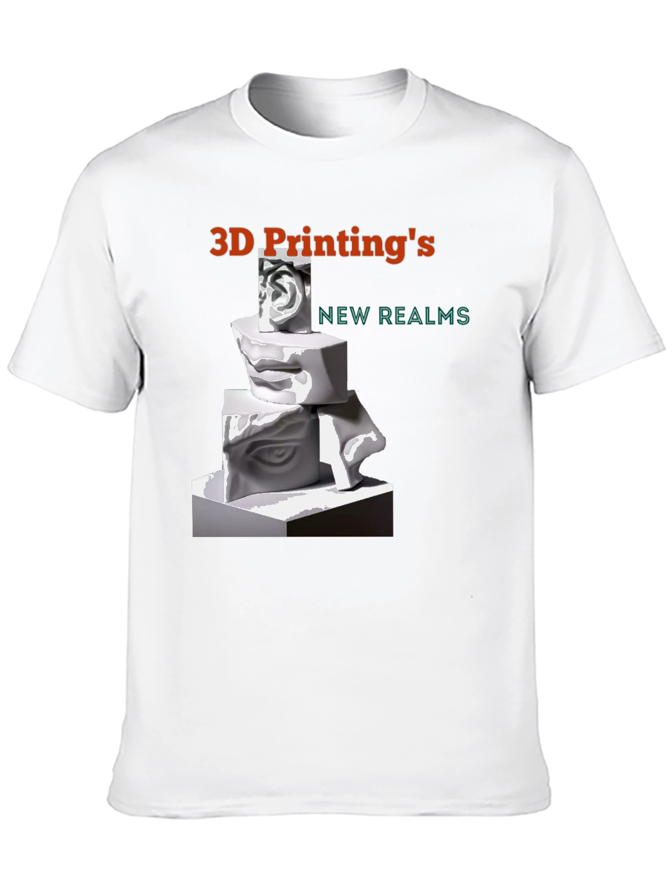3D Printings New Realms Black T-Shirt