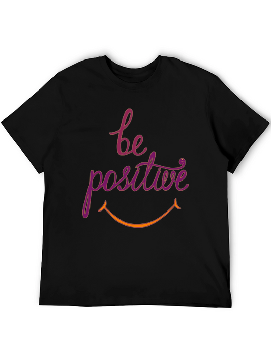 Be Positive Graphic Tee - Mens Black T-Shirt