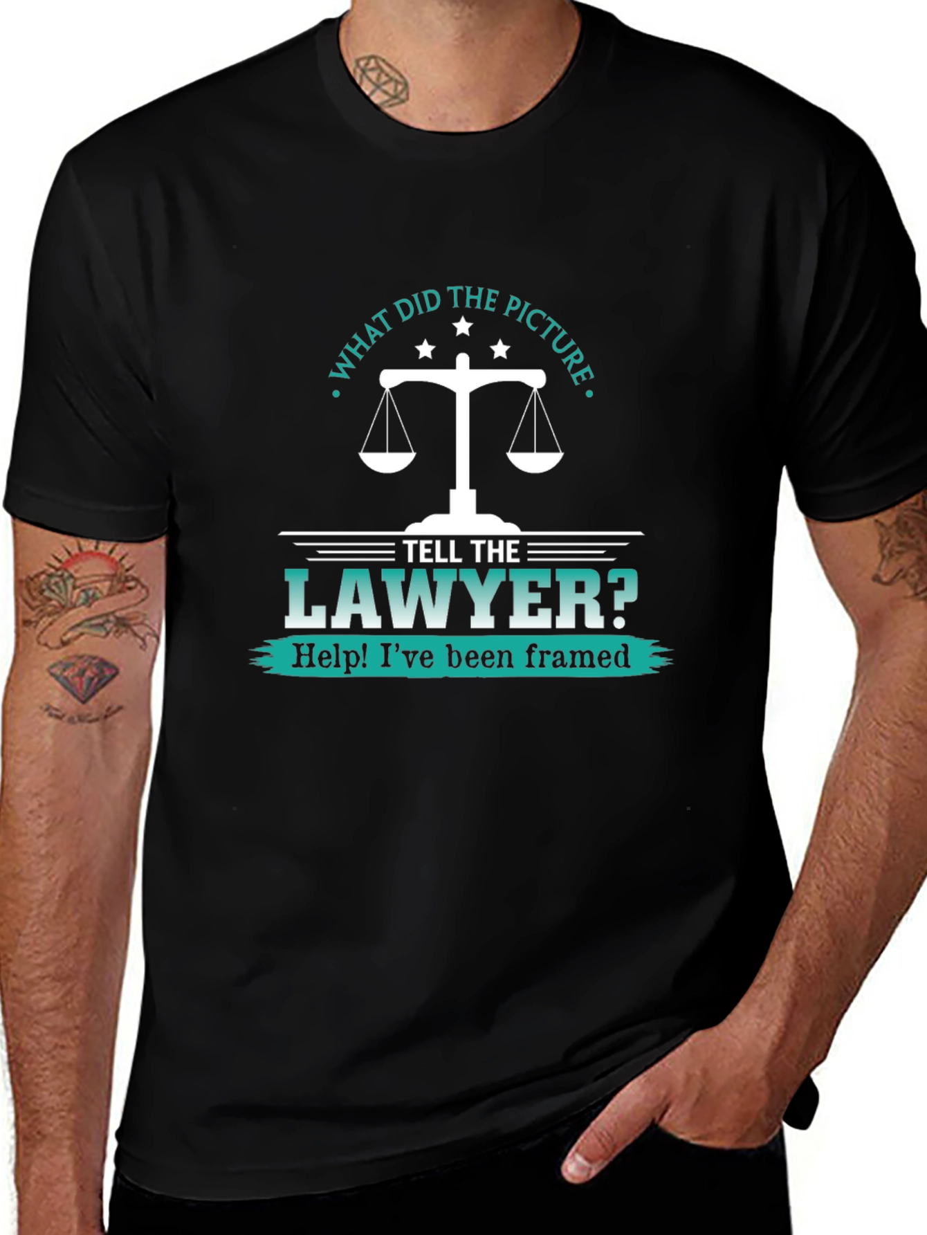 Lawyer Humor T-Shirt - Help! Ive been framed
