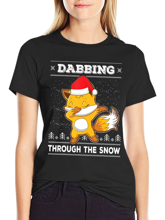 Dabbing Fox Christmas T-Shirt