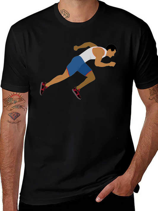 Runner Graphic Tee - Athletic Style