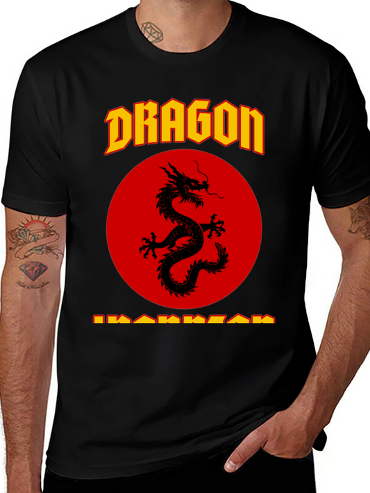 Dragon Warrior Graphic T-Shirt - Black