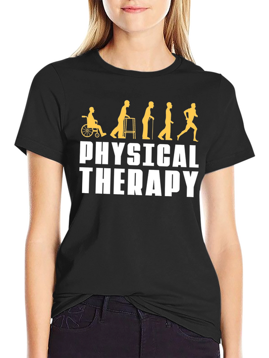 Physical Therapy Evolution Black Graphic T-Shirt