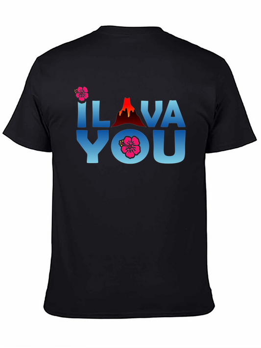 I Lava You Black Graphic Tee