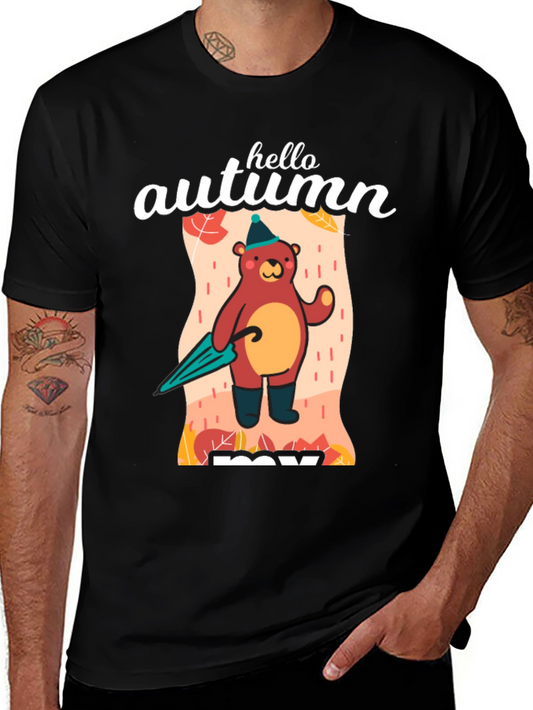 Hello Autumn Bear T-Shirt