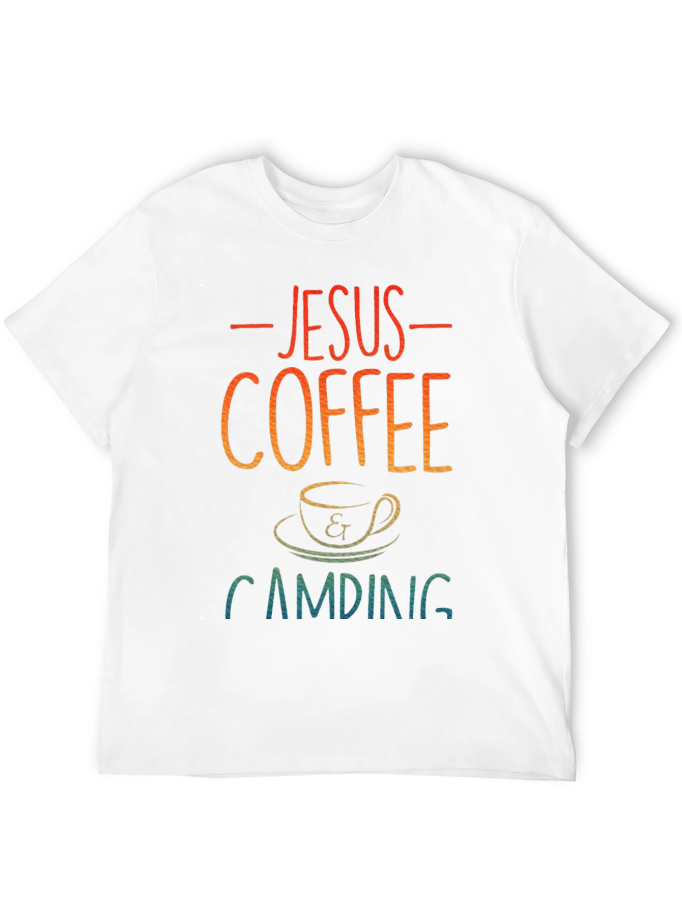 Jesus Coffee Camping T-Shirt - Christian Apparel