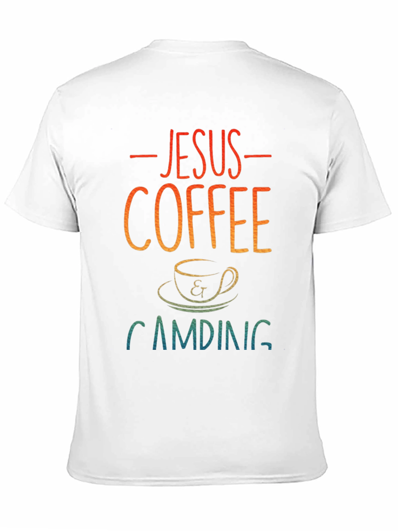 Jesus Coffee Camping T-Shirt - Christian Apparel