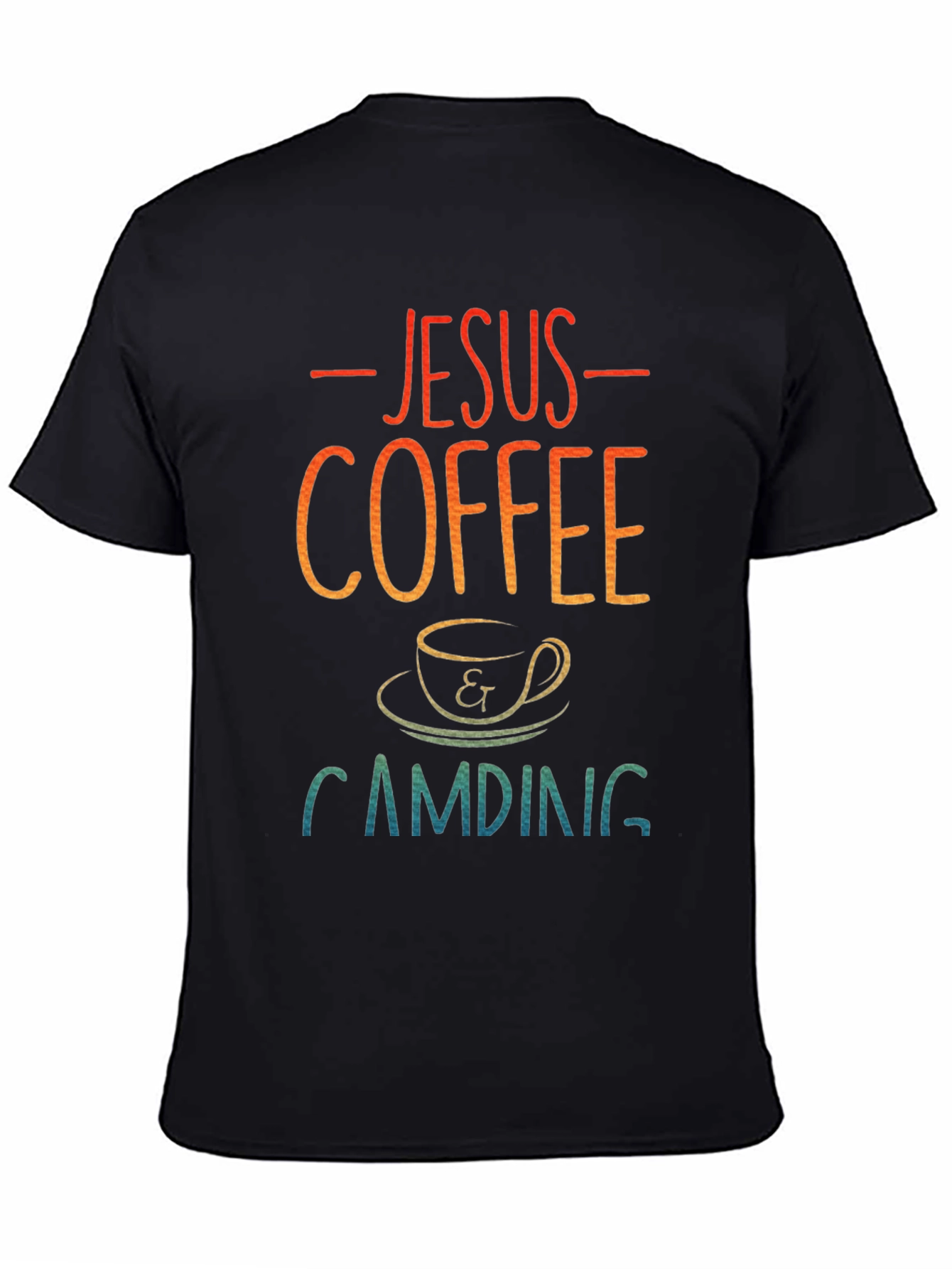 Jesus Coffee Camping T-Shirt - Christian Apparel