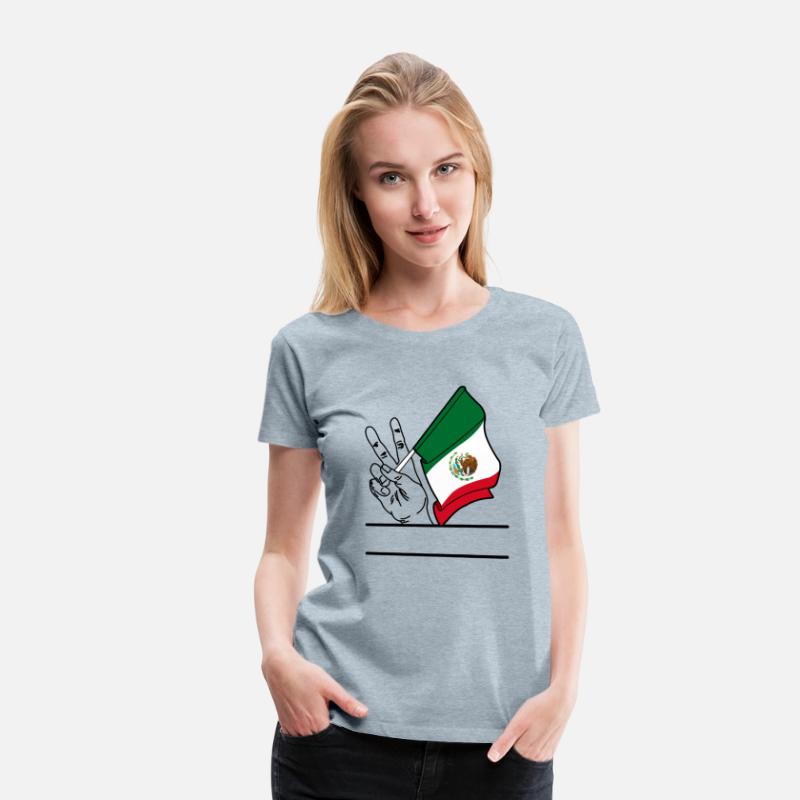 Flag Mexico transparent fist text space
