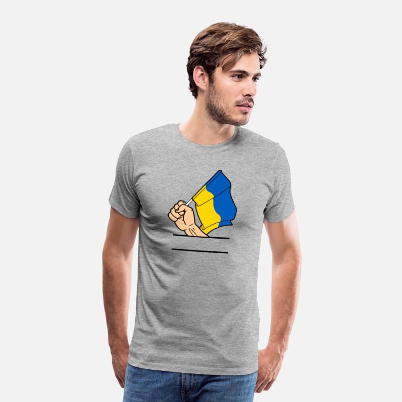 Flag Ukraine fist text space